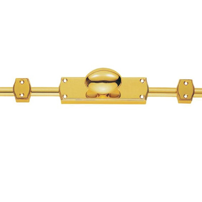 Carlisle Brass Espagnolette Bolt Oval Knob Set, Polished Brass - ES34 POLISHED BRASS