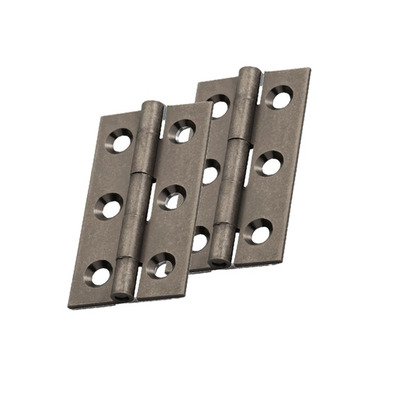 Carlisle Brass Fingertip Cabinet Hinges (64mm x 35mm), Pewter Effect - FTD800PE (sold in pairs) PEWTER - 64mm x 35mm