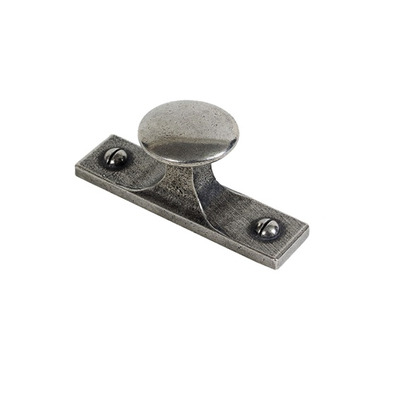 Finesse Newton Cabinet Knob & Backplate (75mm x 19mm OR 100mm x 19mm), Pewter - FD676 PEWTER - 100mm x 19mm