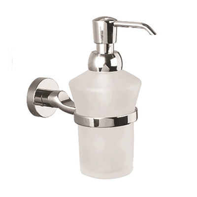 Prima Bond Collection Frosted Glass Liquid Soap Dispenser, Polished Chrome - M8734C POLISHED CHROME WITH FROSTED GLASS