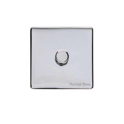 M Marcus Electrical Vintage 1 Gang 2 Way Push On/Off Dimmer Switch, Polished Chrome (250 OR 400 Watts) - X02.260.250 POLISHED CHROME - 250 WATTS