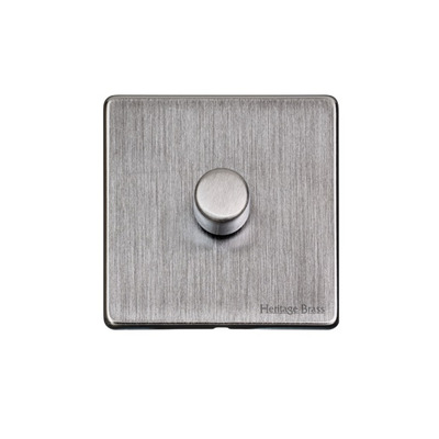 M Marcus Electrical Studio 1 Gang 2 Way Push On/Off Dimmer Switch, Satin Chrome (250 OR 400 Watts) - Y33.260.250 SATIN CHROME - 250 WATTS