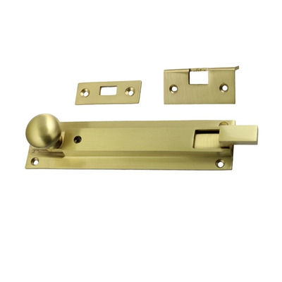 Prima Cranked Locking Bolt (152mm x 36mm OR 205mm x 39mm), Satin Brass - SB2000A SATIN BRASS - 152mm x 36mm