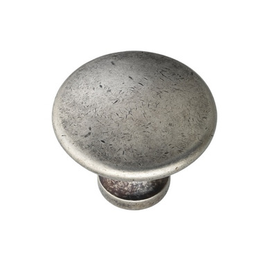 Urfic Smooth Cabinet Knob, Pewter Effect - 653-12 PEWTER EFFECT