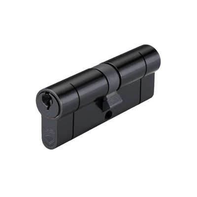 Zoo Hardware Vier Precision Euro Profile British Standard 5 Pin Double Cylinders (Various Sizes), Black - V5EP60DBKE 60mm - KEYED ALIKE *5-7 Working Days*