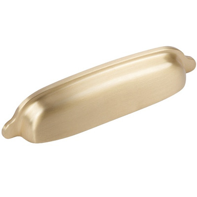 Hafele Delia Cabinet Cup Handle (96mm c/c), Brushed Brass - 110.35.115 BRUSHED BRASS - 96mm c/c