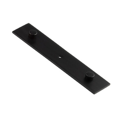 Frelan Hardware Hoxton Fanshaw Backplate For Cupboard Door Knobs (96mm c/c), Matt Black - HOX5090MB MATT BLACK