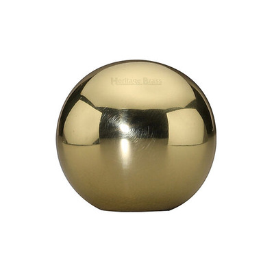 Heritage Brass Globe Design Cabinet Knob (25mm), Polished Brass - C3627-PB POLISHED BRASS - 25mm