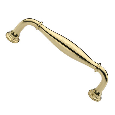 Heritage Brass Henley Traditional Cabinet Pull Handle (102mm, 152mm OR 203mm C/C), Polished Brass - C3960-PB POLISHED BRASS - 102mm c/c