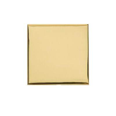 M Marcus Electrical Winchester Single Blank Plate, Polished Brass - W01.630 POLISHED BRASS
