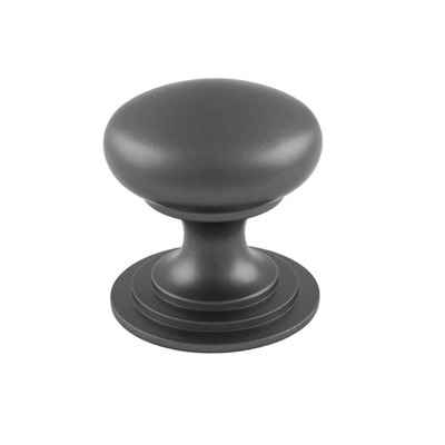 Carlisle Brass Fingertip Victorian Cupboard Knob (25mm, 32mm, 38mm, 42mm OR 50mm), Anthracite - M47AANT ANTHRACITE - 25mm