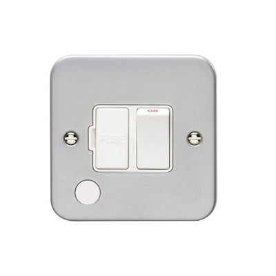Carlisle Brass Eurolite Utility 13 Amp Switched Fuse Spur With Flex Outlet, Metal Clad - MCSWFFOW METAL CLAD