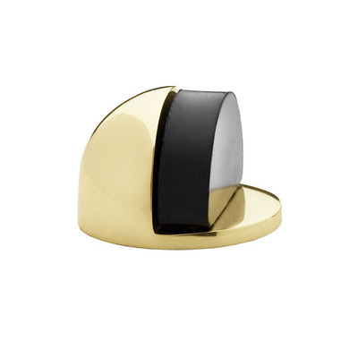 Alexander & Wilks Shield Floor Mounted Door Stop, Polished Brass - AW631PBL POLISHED BRASS UNLACQUERED