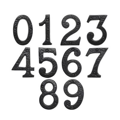 Spira Brass Door Numerals (0-9), Black Antique - BR43660 BLACK ANTIQUE - 1