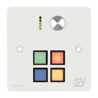 Image of SY Electronics SY-KCS4V-W-UK Keypad Controller - White