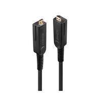 Image of Lindy 40m Fibre Optic Hybrid Micro-HDMI 18G Cable with Detachable HDMI