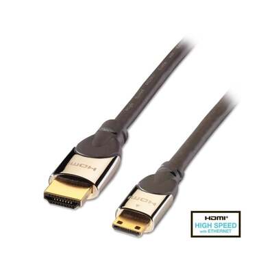 Lindy 0.5m CROMO High Speed HDMI to Mini HDMI Cable with Ethernet