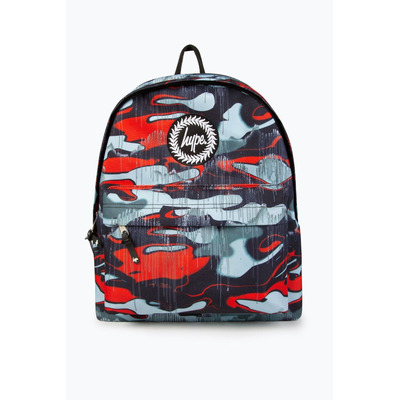 Hype Hype Boys Red Outline Camo Drips Backpack