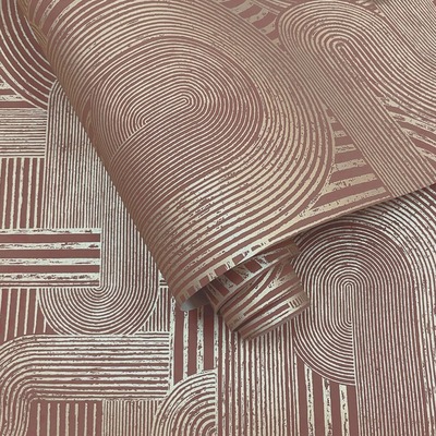 Khalili Wallpaper Macrame Maroon Holden 65951
