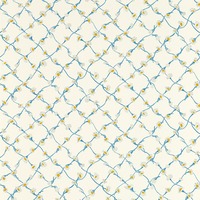 Harlequin X Sophie Robinson Daisy Trellis Wallpaper Lapis/Pearl HSRW113044