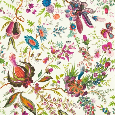 Harlequin X Sophie Robinson Wonderland Floral Wallpaper Spinel/Peridot/Pearl HSRW113065
