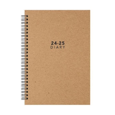2024/2025 Spiral Bound Academic A5 Week To View Mid Year Diary - KRAFT