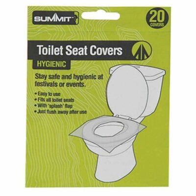 20pk Disposable Flushable Paper Toilet Seat Covers - THREE PACKS (60)