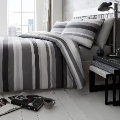Student Bedding Set - Stripes & Checks - Monochrome Stripe – The Big Little Duvet Company