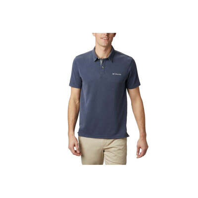 Columbia Mens Nelson Point Polo T-Shirt - Gray
