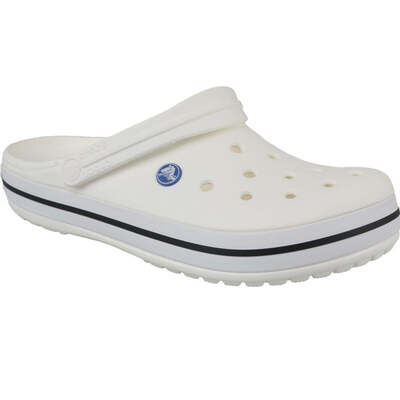 Crocs Unisex Crocband Slippers - White
