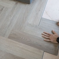 Icona Herringbone 6.5mm Quayside Umber Luxury Vinyl Click Flooring
