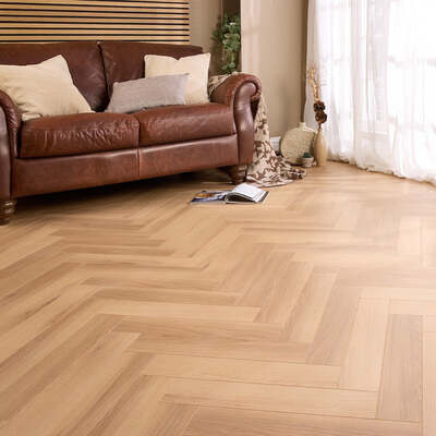 Lusso Siena Tromso Herringbone Laminate Flooring – Lusso