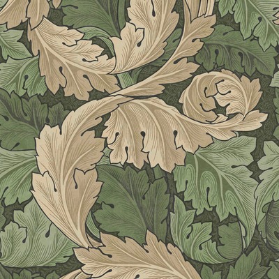 William Morris At Home Acanthus Wallpaper Green 124227
