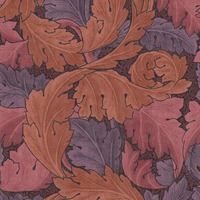 William Morris At Home Acanthus Wallpaper Plum 124223