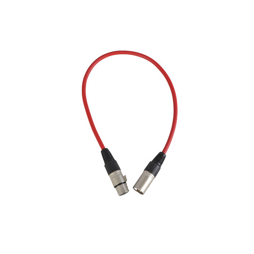 XLR to XLR Balanced Patch Lead 3 pin 0.5m Red