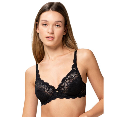 Triumph Amourette 300 Underwired Bra - Black - 32DD

