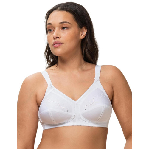 Triumph Doreen Cotton Mix Non Wired Bra - White