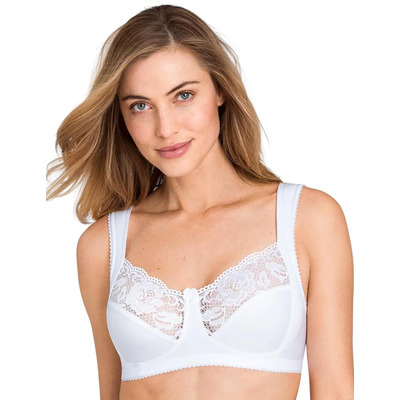 Miss Mary Of Sweden Lovely Lace Non Wired Full Cup Bra - White - 36F
