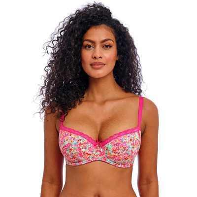 Freya Flirt Padded Half Cup Bra - Hot Pink