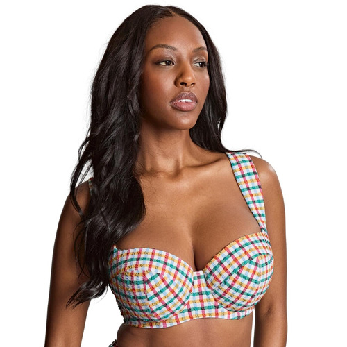 Panache Bette Balcony Bikini Top - Seersucker Multi