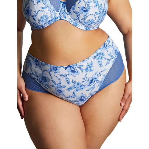 Sculptresse by Panache Bliss Deep Brief - Blue Floral
