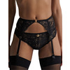 Aubade Gold Pleasure Suspender Belt - Black light - M - 12 from Belle Lingerie