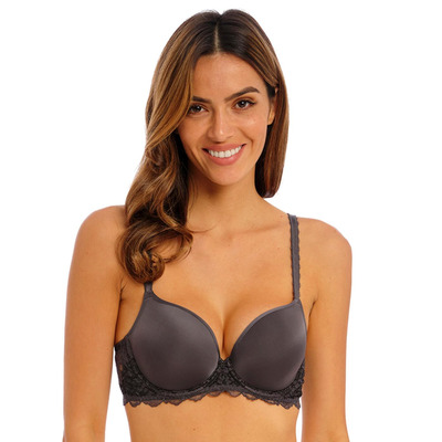 Wacoal Lace Perfection Underwired Contour Bra - Charcoal