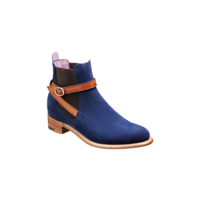 Alexandra – Navy Suede / Cedar Strap, 10