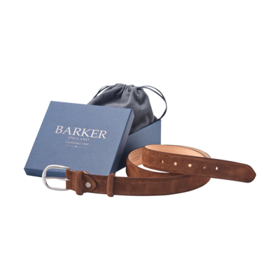 Plain Belt - Castagnia Suede – Barker Shoes Ltd