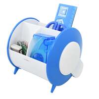 EXERZ Desk Organiser/Pen Holder/Desk Tidy incl. Stationery Accessories (Blue)