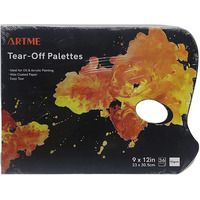 Artme Tear-off Paper Palettes 22.9×30.5cm, 50g, 36 sheets – Disposable Palettes- 1pk