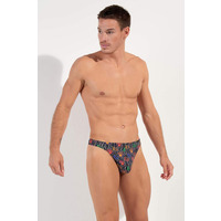 HOM FUNKY STYLE G-String - Dark Grey Print