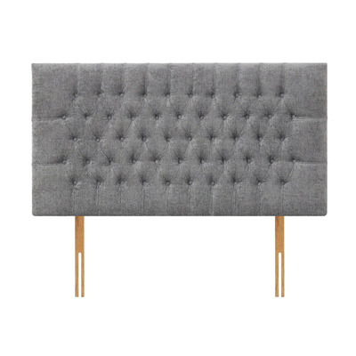 Standard Divan Base with Storage and Headboard Options - 3FT Single 90cm x 190cm / No Drawers / Button Pleat – The Sleep People