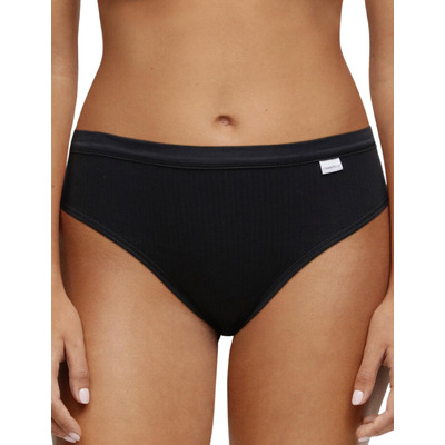 Chantelle Cotton Comfort High Leg Brief - Black - S - 10
